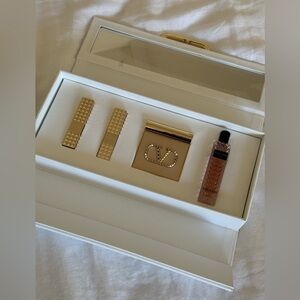 VALENTINO SET - born in roma, spike valentino lipsticks - 200A, 600A, eye2cheek